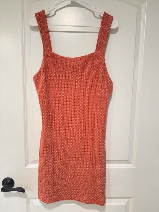 Free People Dresses & Skirts - Free People Boho Cottagecore Coral Floral Mini Dress Square Neck NWT XL